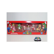 (stijl 3) Super Mario 6-delige Super Mario kinderpoppenspeelgoed van PVC