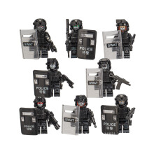 (Stijl D) Elite Forces Minifigurenset - Militaire en SWAT-bouwstenen voor actievol speelplezier