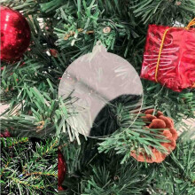 (50 Stück) Transparente Weihnachtskugeln / Acrylkugeln / DIY-Bastelideen / Baumschmuck