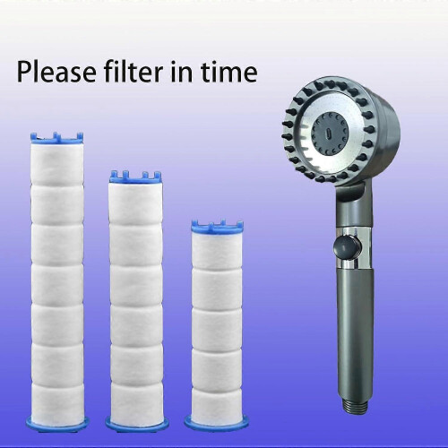 20 Pcs Shower Head Filter Cartridges, PP Cotton Replacement for Universal Filtered Showerhead 2.95 1