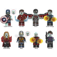 Supersankarien minihahmoihin sopiva Lego-rakennuspalikka 8 kpl