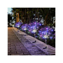 (2 stuks meerkleurige lampjes) 90 LED Starburst Solar Powered Stake Lights Nieuw