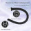 Asta doccia per clistere con punta in silicone lunga, flusso regolabile per uomo e donna 2