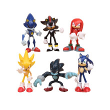 (3) Characters Figure Cake Decoration Sonic the Hedgehog Figures Toy Pvc Toy