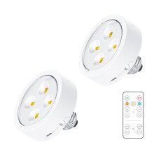 Batteriebetriebene Glühbirnen E26/E27 mit Fernbedienung White