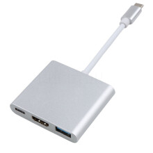 3 in 1 USB-C USB HUB Male to Female USB 3.1 Type-c To HDMI USB 3.0 Charging Adapter For Macbook Air 12 Converter