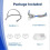 Set maschera nasale CPAP P2 con copricapo e cuscinetti per apparecchi da 22 mm 4