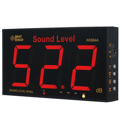 SMART SENSOR AR884A Digital Sound Level Meter with Large LCD Screen, Wall Mounted Noise Decibel Tester 2