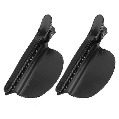 2pcs Heat Resistant Hair Styling Clips for Extensions Black 1