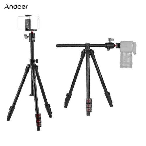 Andoer Q160H 360 Panoramic Portable Camera Tripod with Horizontal Mount 1