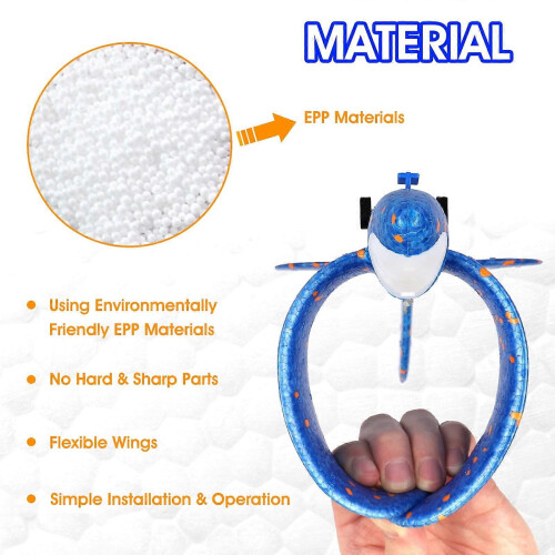 3-Pack LED Foam Glider Launcher Toy, 12.6", 2 Flight Modes – Ages 4–12 1