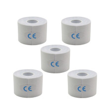 Valkoinen 5 kpl 5 cm x 5 cm elastinen side, urheiluteippi, laastari, lihaslaastari