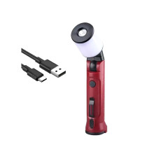 Työvalot 180 Taittuva Taskulamppu USB Ladattava Kannettava Leirintä Hätäkorjausvalonheitin, Jossa