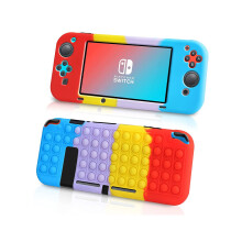 (05) Silicone Case for Nintendo Switch With Pop it Fidget Toy