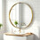 Homcom (Yellow) HOMCOM Wall Mirror 61 cm, Wall Mounted Bathroom Mirror 1