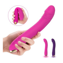 10-moodinen aito dildovibraattori naisille pehmeä naisten vaginaklitoris
