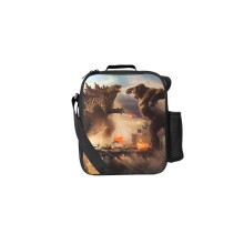 (04) Godzilla Lunchtasche, Thermoisolierte Kühltasche für die Schule