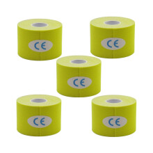Keltainen itseliimautuva laastari, joustava laastari urheiluteipillä, sopii ranteisiin,
