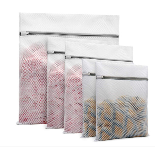Waszak met ritssluiting voor delicate kleding White