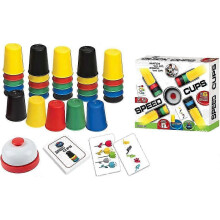Quick Cup Kids Game, Classic Stacking, Parent-Child Interactive with 24 Cards & 30 Cups