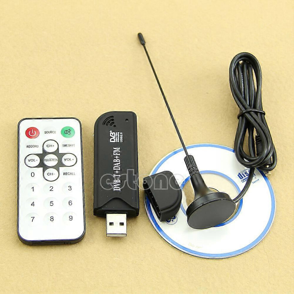 Rtl2832u Usb2.0 Dvb-T Sdr Dab Fm Hdtv Tuner Receiver Stick 5996097202074