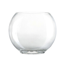 XL Oval Glass Goldfish Tank, Crystal Clear Aquarium Bowl, Elegant Desktop Decor