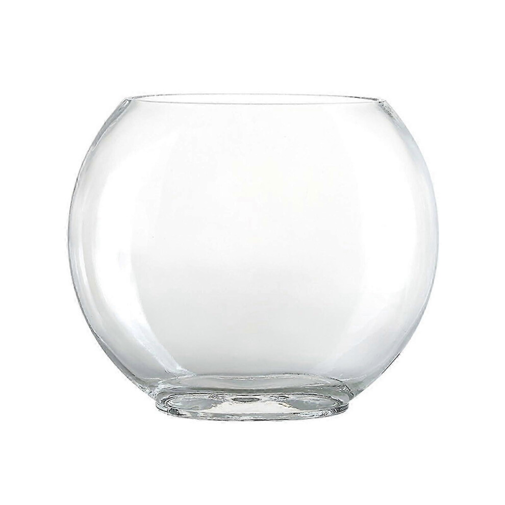 XL Oval Glass Goldfish Tank, Crystal Clear Aquarium Bowl, Elegant Desktop Decor