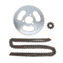 25H 55T/12T Steel Sprocket Kit with 146L Chain for 47-49CC Mini Bike ATV