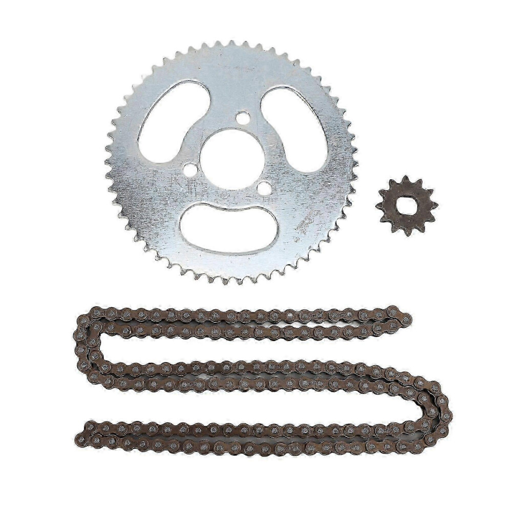 25H 55T/12T Steel Sprocket Kit With 146L Chain For 47-49Cc Mini Bike Atv 5996097198353