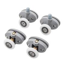 New Shower Door Runner Wheels, ABS Plastic Pulleys Sliding Door Rollers for Bathroom Cabin