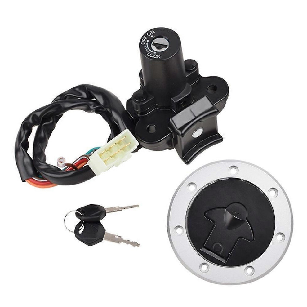 Motorcycle Ignition Switch Lock With Key For Kawasaki Zzr400 Zzr600 Zx6r Zx7r Zx9r Black 5996097197332