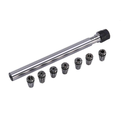C10 Er8A 100L Collet Chuck Holder with 7Pcs Er8 Spring Collet Set
