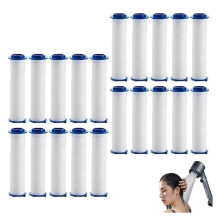 20 Pcs Shower Head Filter Cartridges, PP Cotton Replacement for Universal Filtered Showerhead 2.95