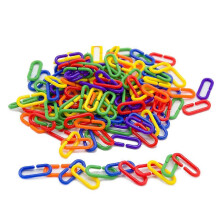 400 bunte, ineinandergreifende Eimerclips aus Kunststoff – Lernspielzeug für Kinder
