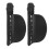 2pcs Heat Resistant Hair Styling Clips for Extensions Black 1