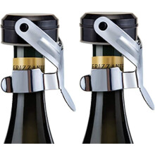 2pcs Stainless Steel Champagne Stopper for Cava Prosecco Sparkling Wine