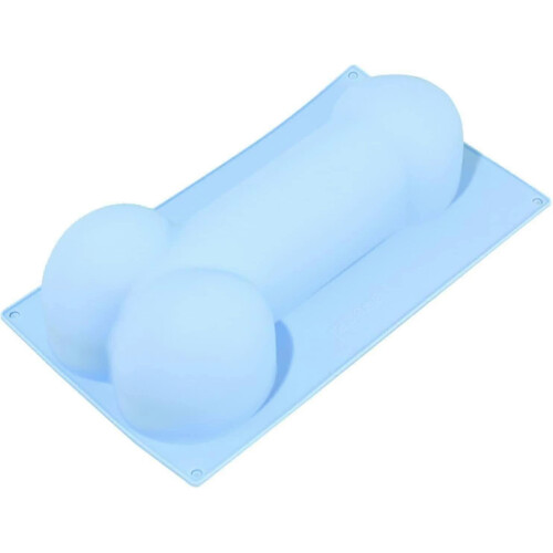 Pink Grey Genital Shape Silicone Candy Mold for Baking Decor