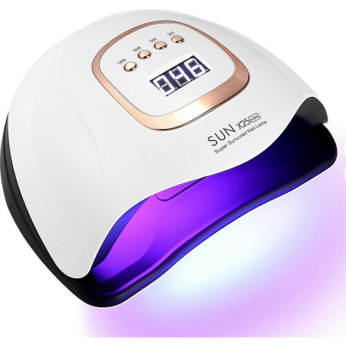 380W UV LED Nail Lamp with LCD Touch Display, Smart Sensor, 4 Timers
