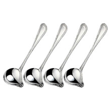 4Pcs Stainless Steel Gravy Ladle Set for Precise Serving