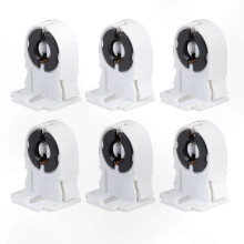 20-Pack T8 G13 Tube Light Holders, Durable Heat-Resistant Sockets
