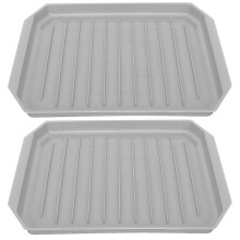 2pcs Microwave Bacon Rack Oven Baking Tray Plate