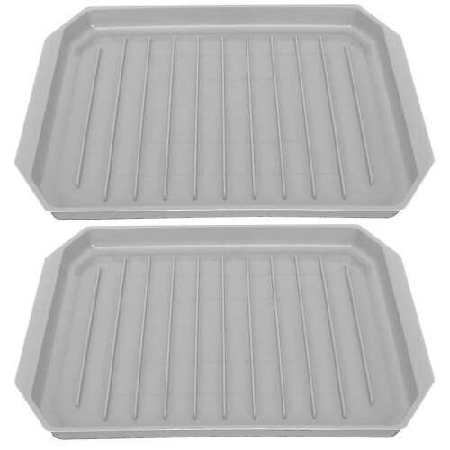 2pcs Microwave Bacon Rack Oven Baking Tray Plate