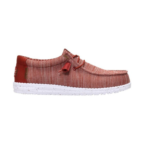 Mocassin à Lacets Hey Dude Wally Stretch Sox - Burnt Rouge - Multi 1