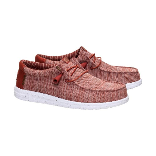 Mocassin à Lacets Hey Dude Wally Stretch Sox - Burnt Rouge - Multi 2