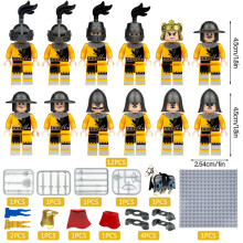 Army Minifigures Set Medieval Expeditions with Knights Mini Figures and Weapons