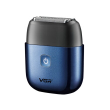 VGR V-340 5W USB Mini kannettava edestakainen sähköparranajokone (sininen)