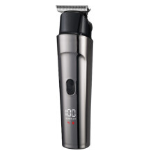Rechargeable home hair clipper, electric hair trimmer (grey)