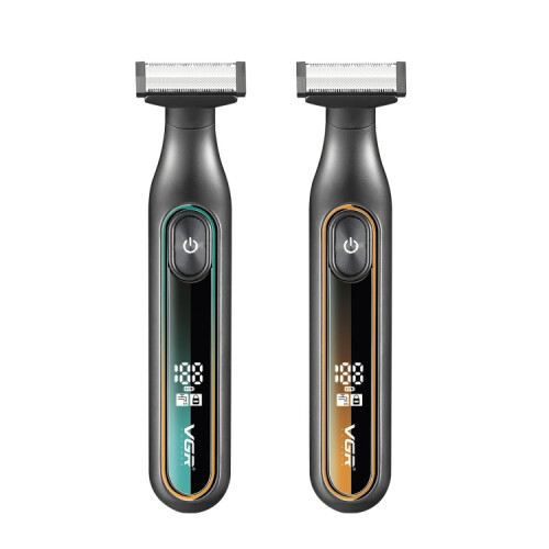 VGR V-360 5W Ψηφιακή Οθόνη USB Ηλεκτρική Ξυριστική Μηχανή σε σχήμα Τ (Κίτρινη) 1