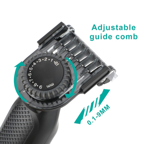 VGR V-360 5W Ψηφιακή Οθόνη USB Ηλεκτρική Ξυριστική Μηχανή σε σχήμα Τ (Κίτρινη) 2