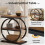 Tribesigns Tribesigns Narrow Side Table with 3 Storage Shelves 5